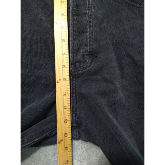 Lucky Brand Jeans Womens 10/30 Black Denim 90s Loose High Rise Straight Button - Picture 4 of 10